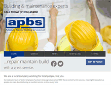 Tablet Screenshot of apbs.co.uk